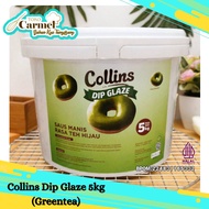 Collins Dip Glaze Green Tea Matcha 5kg / Glaze Donat