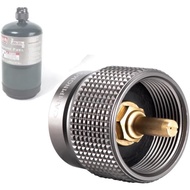 CAMPINGMOON Small Propane to Butane Adapter, Input: 16oz/1Lb small Propane Canister, Output: EN417 L