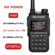 Ruyage UV58PLUS NOAA Weather Channel 6 Band Ham Amateur 2 Way Radio 999CH Walkie Talkie AM Air Aviat