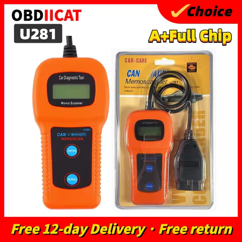 OBD2 CAN U281 Car Code Reader Scanner Auto Diagnostic Tool Memoscan Seat CAN-BUS OBD2 Diagnostic Sca