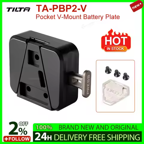 TILTA TA-PBP2-V Pocket V-Mount Battery Plate V2 Quick Release for Mounting V-Mount Batteries Accesso