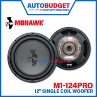 MOHAWK 12" Single Coil Magnet Woofer M1-124PRO 12 Inch Woofer 140W SubWoofer Mohawk Woofer Bass Car 