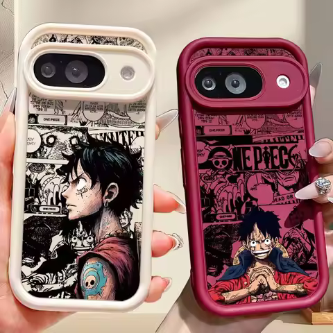 O-One Piece Luffys Phone Case For Google Pixel 10 9 9A 8A 8 7A 7 Pro XL Eyes Ladder Soft Feel Shell 