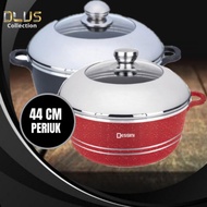【ORIGINAL】Dessini 44 CM Periuk Rendang Half Glass Full Glass Lid Dessini 44cm New Design Handle(Appl