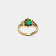 Kaimirra Everglow Plait Ammolite Ring
