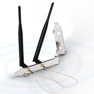 Bingfu Dual Band WiFi 2.4GHz 5.8GHz 6dBi RP-SMA Antenna + 7.87 inch U.FL IPX IPEX to RP-SMA Female P