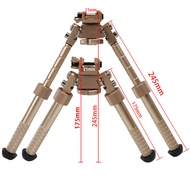 Tripod Berputar 360 Darjah V8 Tripod Boleh Tarik Cengkaman Anjal Taktikal Dua Stand Bipod