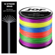JOF | JOF 12 Strands Braided Fishing Line X12 Super Strong PE Line Fishing Wire 300/500/1000M Multif