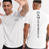 Armani Exchange EA7 t shirt men short sleeved trendy fashion loose 100% cotton breathable men neck t