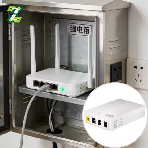 DC 9V 12V Router UPS Uninterruptible Power Supply 7800mAh Large Capacity Backup Mobile Power Bank 5.