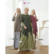 KATUN HIJAU MERAH Gamis COTTON Women 31 31B ORIGINAL FASHION DRESS MUSLIM Clothing Adult Material CO