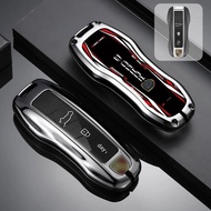 Suitable for Porsche key shell Cayenne Macan718 Panamera 911 Taycan992 key chain package