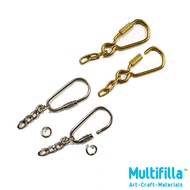 Keychain Screw Lock - Brass/Chrome