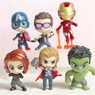 Jual Unit/SET cake topper Statue Figure Cosbaby Avengers Hawkeye Black Widow Thor Ironman Hulk