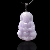 紫羅蘭翡翠觀音菩薩項鍊 | 天然緬甸玉翡翠A貨 | 送禮