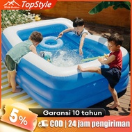 Kolam Renang Anak Jumbo 3 Rings Kolam Renang Keluarga Tiup Besar Family Inflatable Swimming Pool