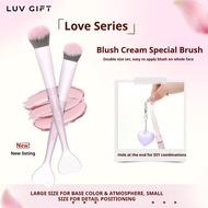 LUVGIFTPowder blusher brush, powder blusher cream brush, eye shadow brush, beveled soft makeup brush