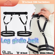 Leg Harness Gothic Punk Leather Adjustable Women Cage Suspender Ring Belt Gothic Accessories