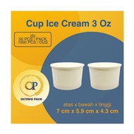 Paper Ice Cream Cup 3 Oz Cold Plain Dpe 3 Oz Ice Cream Paper Cup/