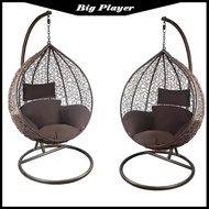 Modern Garden Outdoor Furniture Garden Swing Chair Hanging Egg Chair , Rattan Hanging Egg Chair