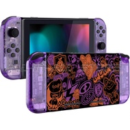 New Limited Edition Nintend Switch DIY Shell Console Back Plate + Transparent Purple Joycon Case for Nintendo Switch Accessories