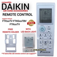 【Free Holder】Daikin Air Cond Remote Control For FCN20F / FCN50F / FTKG2STVIW / FTKG60TVIW / FTK10TVI