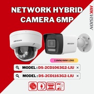 HIKVISION CCTV (World No. 1) IP 6MP Smart Hybrid Network Camera DS-2CD1063G2-LIU/DS-2CD1163G2-LIU