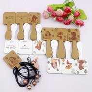 50pcs 4x10/5x12/3.5x3.5cm Card Bracelet Keychain Display Card Love Hair Clip Earrings Necklace Card