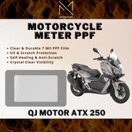 QJMOTOR SRV 250 Meter Protector Motorcycle Clear PPF Screen Protector Sticker Motor QJMOTOR SRV 250