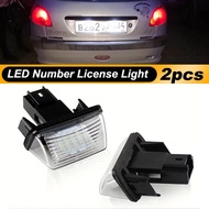 2x For Peugeot 206 207 307 308 407 5008 Partner Citroen C3 C4 C5 Xsara Picasso LED Number License Pl