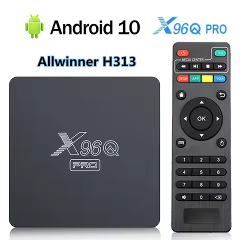 X96Q Pro Smart TV Box Android 10.0 Allwinner H313 Quad Core 2.4G Wifi 4K Media Player 2GB+16GB Googl