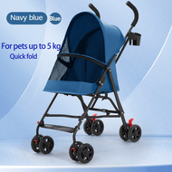 GREENPETS Pet Stroller Cat Dog Lightweight Foldable Outdoor Stroller Medium and large pet strollers 
