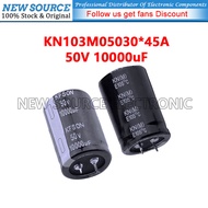 [1pcs] 50V 10000uF D30xL45mm 1.18x1.77in KN103M05030*45A Snap-In Aluminum Electrolytic Capacitor  Ne