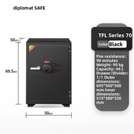 Diplomat Safe | Fingerprint Password Safe with Swedish SP Fire Protection Steel Security