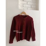 Kyumi Cardi Delani.project Knitwear Cardigan Woman Long Sleeve Knitted Top Cardigan Woman Knitwear W