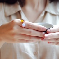 【絕版優惠8折】黃玉髓水晶戒指