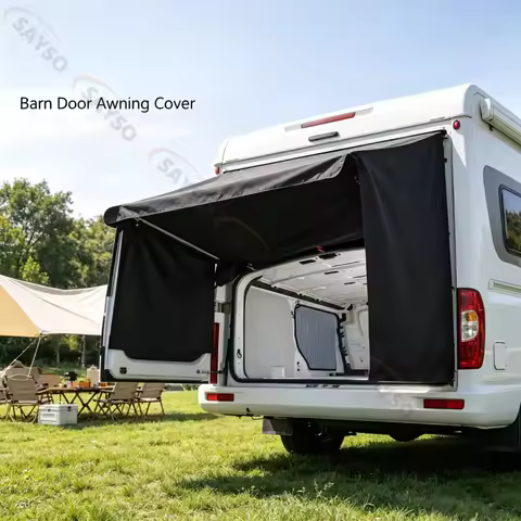 RV Awning CoverWaterproof RV Awning Sun Shade Waterproof Sunshade Camping Trailer Awning UV Sun Bloc