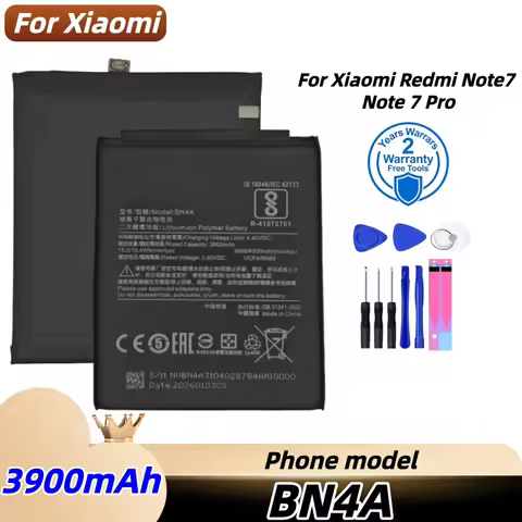 100%New High quality Original BN4A For Xiaomi Redmi Note 7 Note 7 Pro M1901F7C Replace Phone Batteri