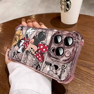 3 In1 Mickey Mouse Case For Iphone 17ProMax 17Pro Iphone 17 Air  Iphone 17 Phone Case Soft Anti fall