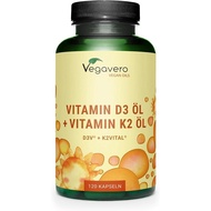 Vitamin D3+K2 MK7 |   Vegan |   European Brand Vitamin |   K2 > 99% Full Reverse MK-7 K2VITAL |   Hi