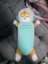 Sanrio Hangyodon 水怪 Mofusand 7-11 長條抱枕 枕頭