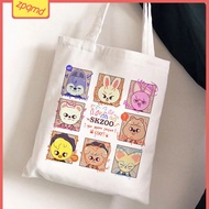 Stray Kids Skzoo Printed Canvas Bag Unique Creative One-Shoulder Student Fashionable Fresh Portable Shopping