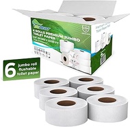 SoNeat 2-Ply Jumbo Toilet Paper Rolls, 9” Commercial Bathroom Tissue Paper, 1000 Ft. Long, Compatible with Standard Jumbo Toilet Dispenser Commercial Toilet Paper Rolls, 9-inch Jumbo Roll Toilet Paper