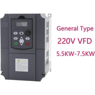 1PCS AC 220V and 380V 7.5KW 11kw VFD Inverters & Converters, Variable Frequency Driver 1Phase to 3 P