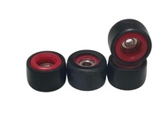 Pro Fingerboard Wheels Black Red Core Handmade Finger Skateboard Wheel - Ultra Spin Bearings Wheels 