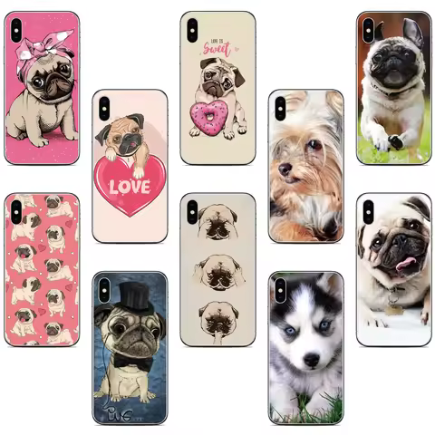 Pug Puppy Dog Phone Case For Sony Xperia 10 5 1 VI II III IV V 2023 XZ5 XZ4 XZ3 XZ2 XA2 Plus XA3 Ult