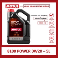 Hàng Chính Hãng - Nhớt Motul cao cấp tổng hợp công nghệ Synthetic - Ester ôtô MOTUL 8100 POWER 0W-20