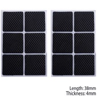 [12件裝] 方形 38x38mm EVA 靜音桌腳椅子腳凳子墊 傢俱墊貼  防搖晃防護保護地板自粘保護墊片