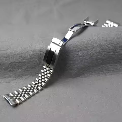 For Seiko Prospex King Turtle (SRPE03, SRPE39) - Rolamy 22mm Jubilee Solid Curved-End Stainless Stee