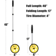 Zozen Measuring Wheel in Feet and Inches, Scalable Length 40in, 4-inch Measure Wheel, Walking Measur